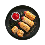 Pork Link Sausage Hot Roll (x2) 