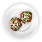 Baked Potato With Chicken & Cheese 