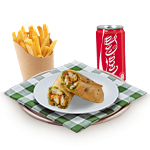 Salt & Chilli Chicken Wrap With Chips 