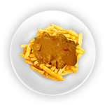 Salt & Chilli Chips Small With Curry Sauce 